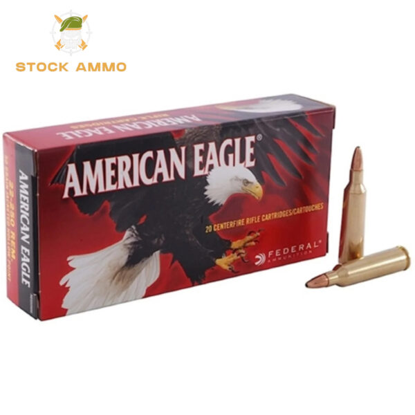 1000 Rounds Of Federal American Eagle 22-250 Remington Ammo 50 Grain Jacketed Hollow Point
