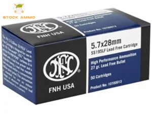 1000 Rounds of Federal FNH 5.7x28mm Ammo 27 Grain Jacketed Hollow Point Lead Free - Stock Ammo