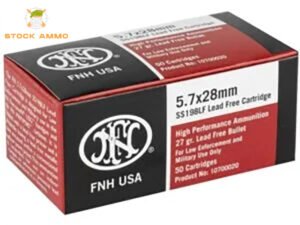 1000 Rounds Of Federal FNH USA 5.7x28mm Ammo 27 Grain Green Tip Hollow Point - Stock Ammo