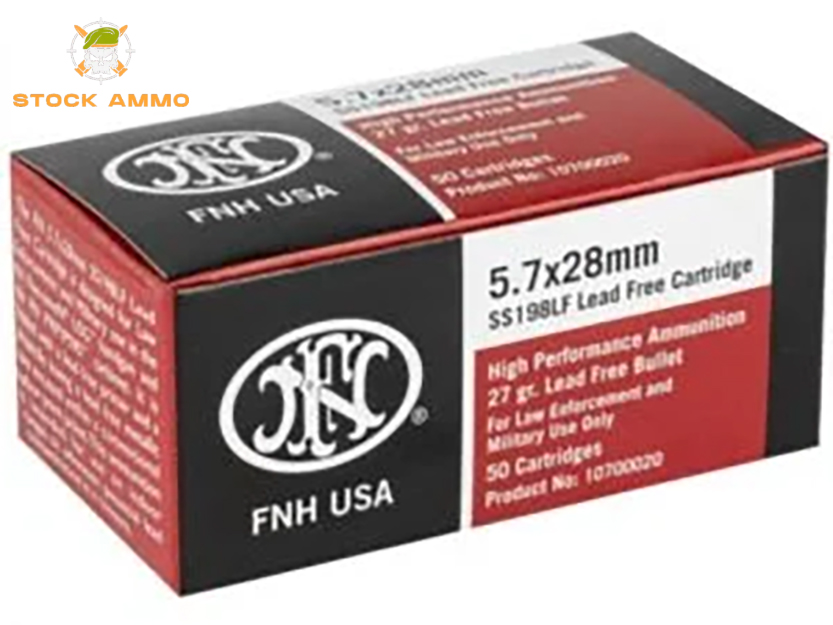 1000 Rounds Of Federal FNH USA 5.7x28mm Ammo 27 Grain Green Tip Hollow Point - Stock Ammo