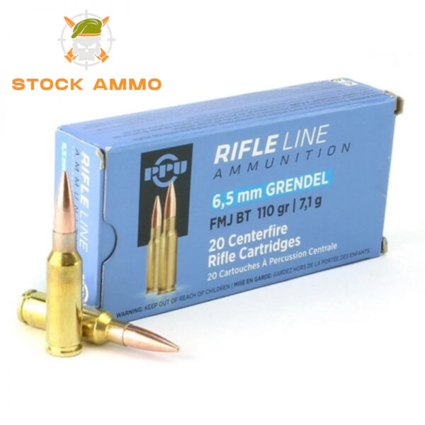 Prvi Partizan 6.5 Grendel Ammo 110 Grain Full Metal Jacket Boat Tail Online - Stock Ammo