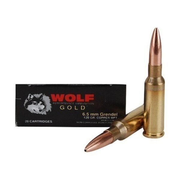 1000 Rounds Of Wolf Gold 6.5 Grendel Ammo 120 Grain Multi Purpose Tactical