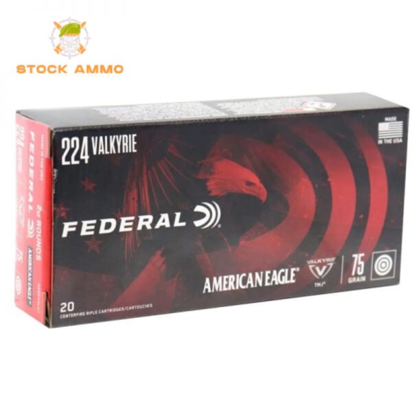 Federal American Eagle 224 Valkyrie Ammo 75 Grain - Stock Ammo