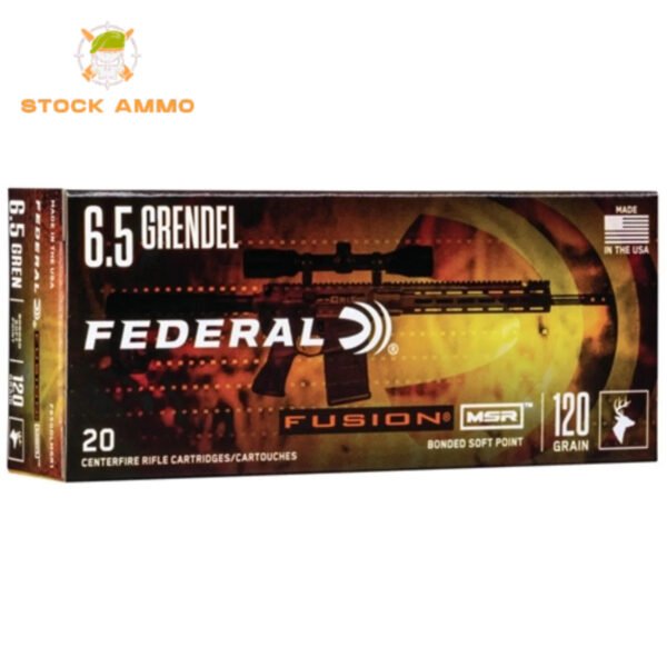 500 Rounds Of Federal Fusion MSR 6.5 Grendel Ammo 120 Grain Soft Point