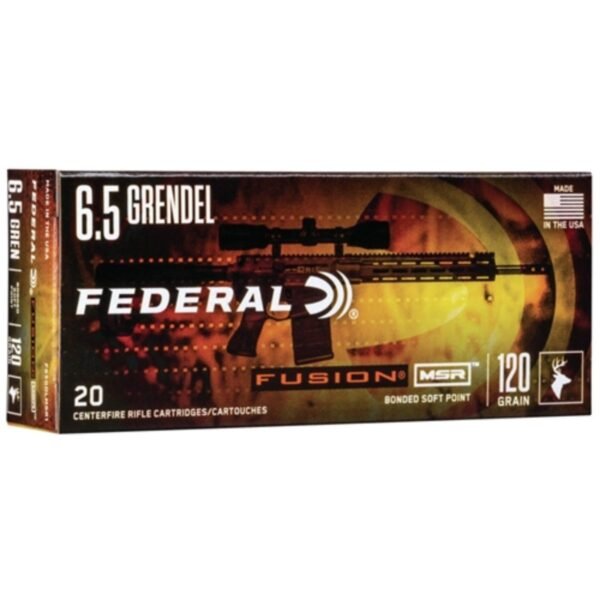 500 Rounds Of Federal Fusion MSR 6.5 Grendel Ammo 120 Grain