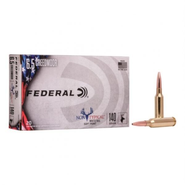 500 Rounds Of Federal Non Typical Whitetail, 6.5 Creedmoor, SP, 140 Grain