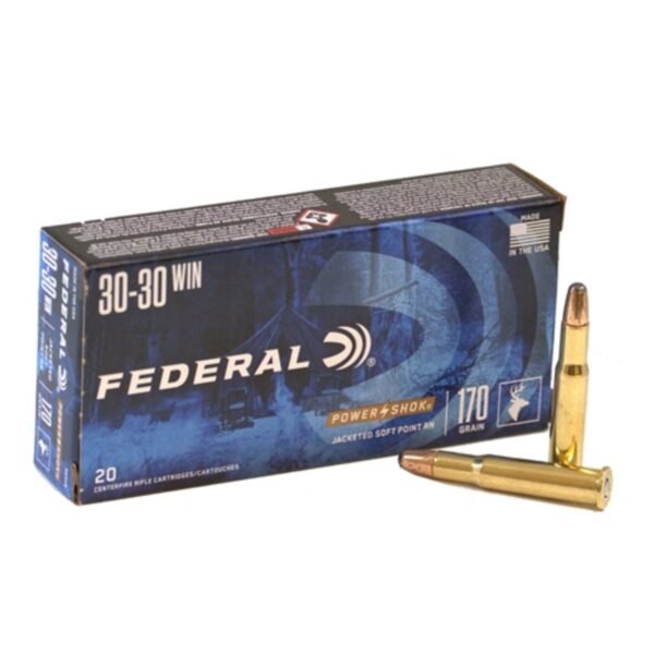 500 Rounds Of Federal Power-Shok 30-30 Winchester Ammo 170 Grain