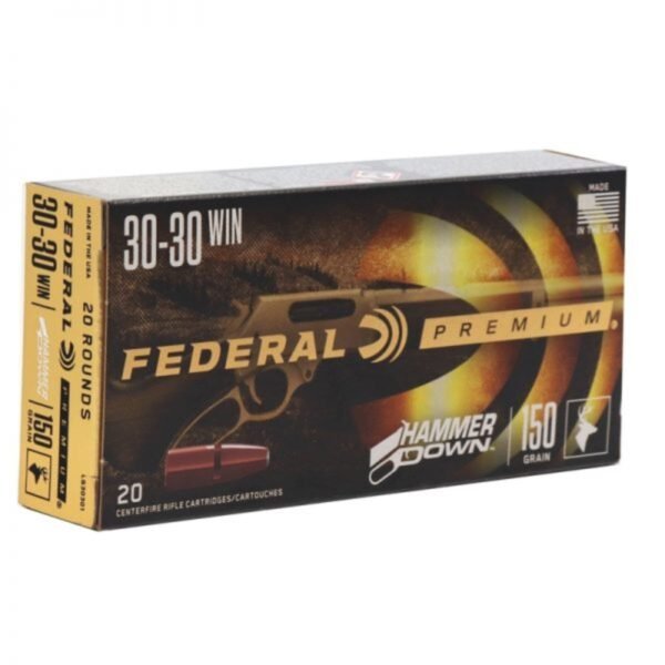 500 Rounds Of Federal Premium Hammer Down 30-30 Winchester Ammo 150 Grain Bonded Soft Point