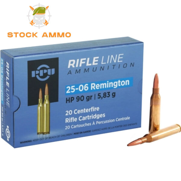 500 Rounds Of Prvi Partizan 25-06 Remington Ammo 90 Grain Hollow Point Online - Stock Ammo