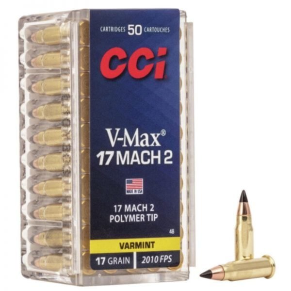 500rds of CCI 17 Hornady Mach 2 Ammo 17 Grain Hornady V-Max