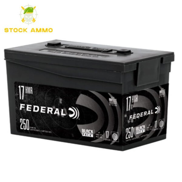 500rds Of Federal Black Pack 17 HMR Ammo 17 Grain Jacketed Hollow Point
