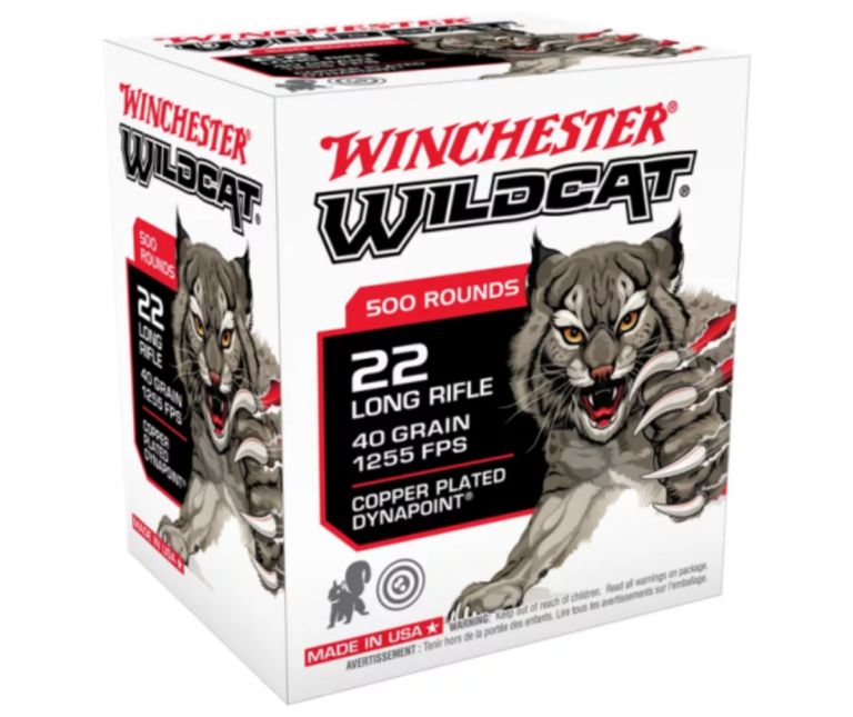 500rds of Winchester Wildcat 22 LR Rimfire Ammo