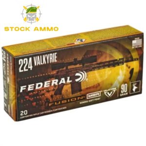 Federal Fusion MSR 224 Valkyrie Ammo 90 Grain Soft Point - Stock Ammo
