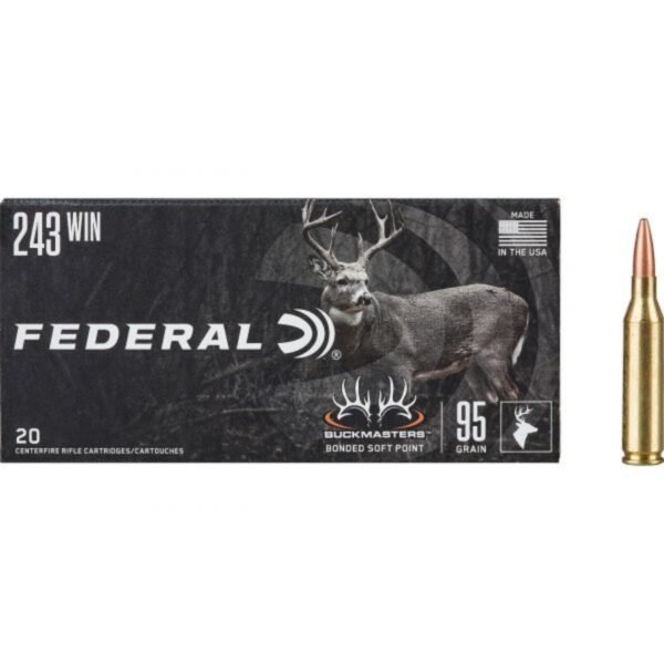 Federal Premium Buckmasters Bonded Soft Point .243 Winchester