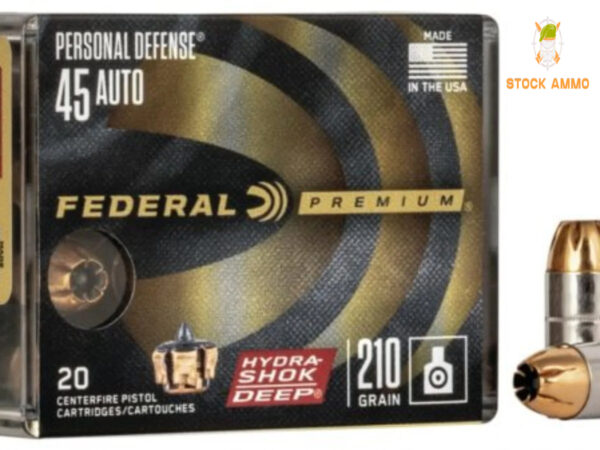 FEDERAL PREMIUM-CENTERFIRE .45 ACP 210Grain-500Rnds - Stock Ammo