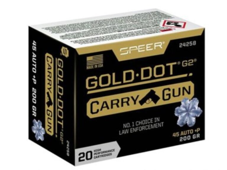 Speer Gold Dot .45 ACP +P 200 grain Gold Dot Hollow Point-500Rnds